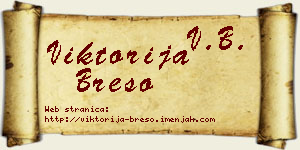 Viktorija Brešo vizit kartica